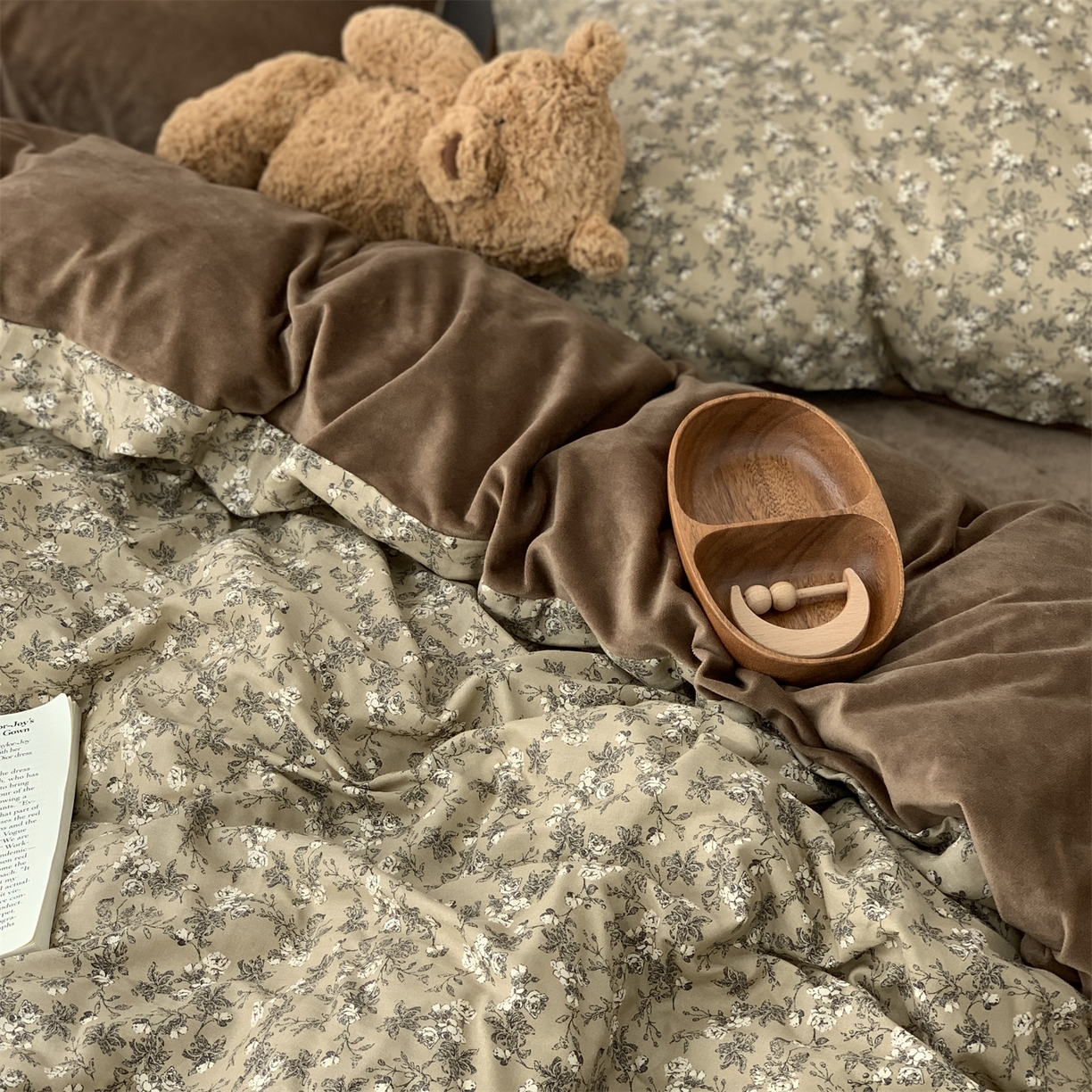 91家纺网 家纺一手货源 找家纺 源启生活 2025新款棉加绒套件四件套 美式