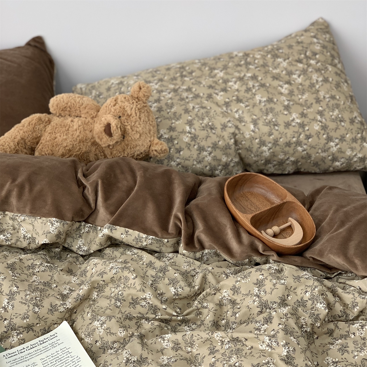 91家纺网 家纺一手货源 找家纺 源启生活 2025新款棉加绒套件四件套 美式