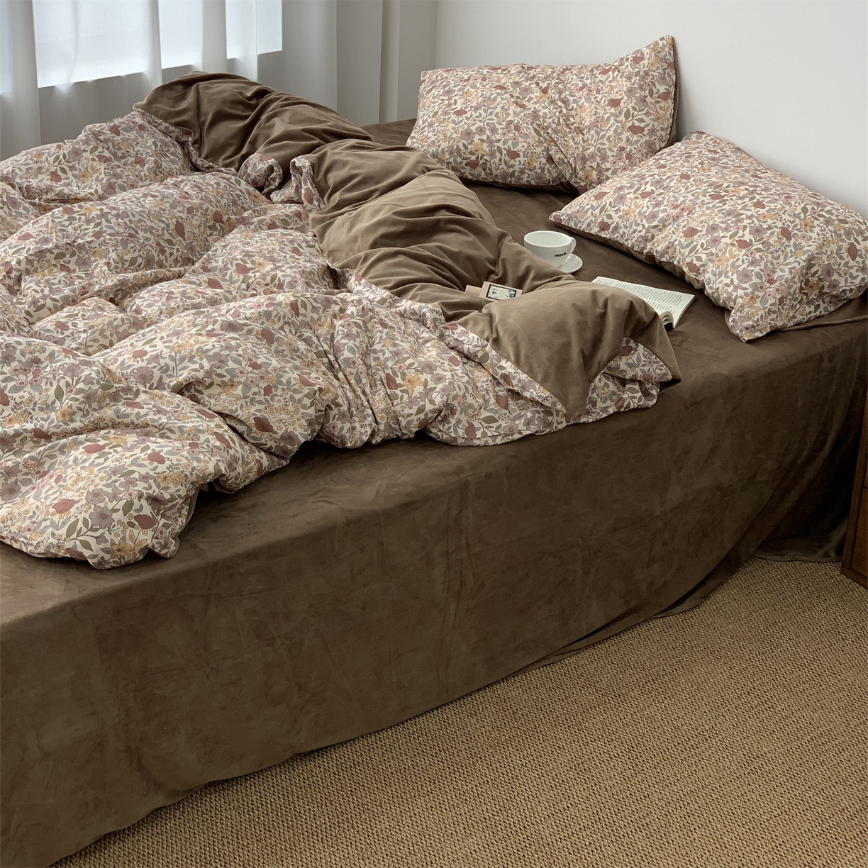 91家纺网 家纺一手货源 找家纺 源启生活 2025新款棉加绒套件四件套 森屿