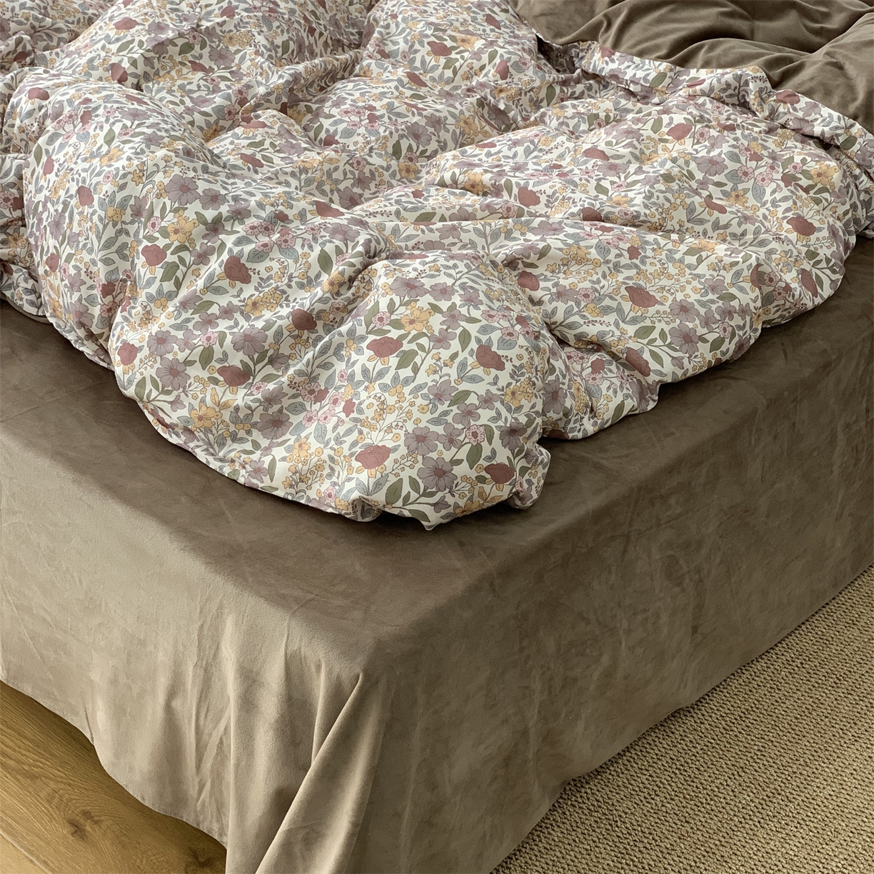 91家纺网 家纺一手货源 找家纺 源启生活 2025新款棉加绒套件四件套 森屿