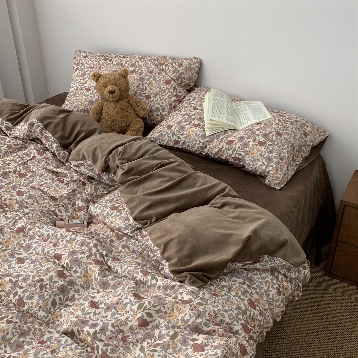 91家纺网 家纺一手货源 找家纺 源启生活 2025新款棉加绒套件四件套 森屿