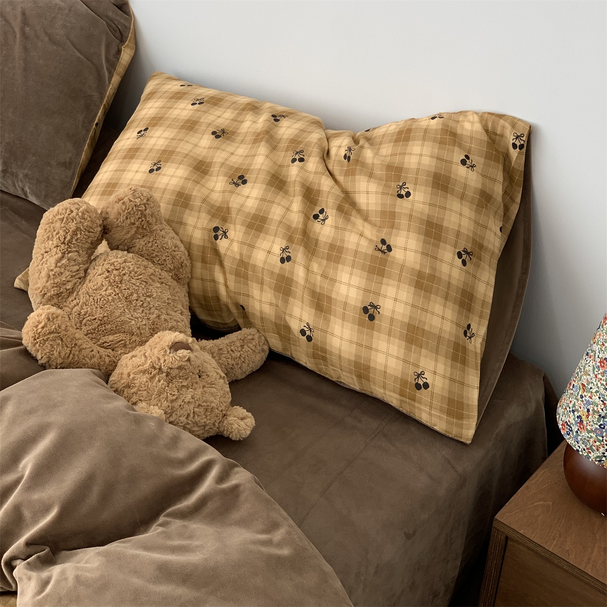 91家纺网 家纺一手货源 找家纺 源启生活 2025新款棉加绒套件四件套 糖炒栗子