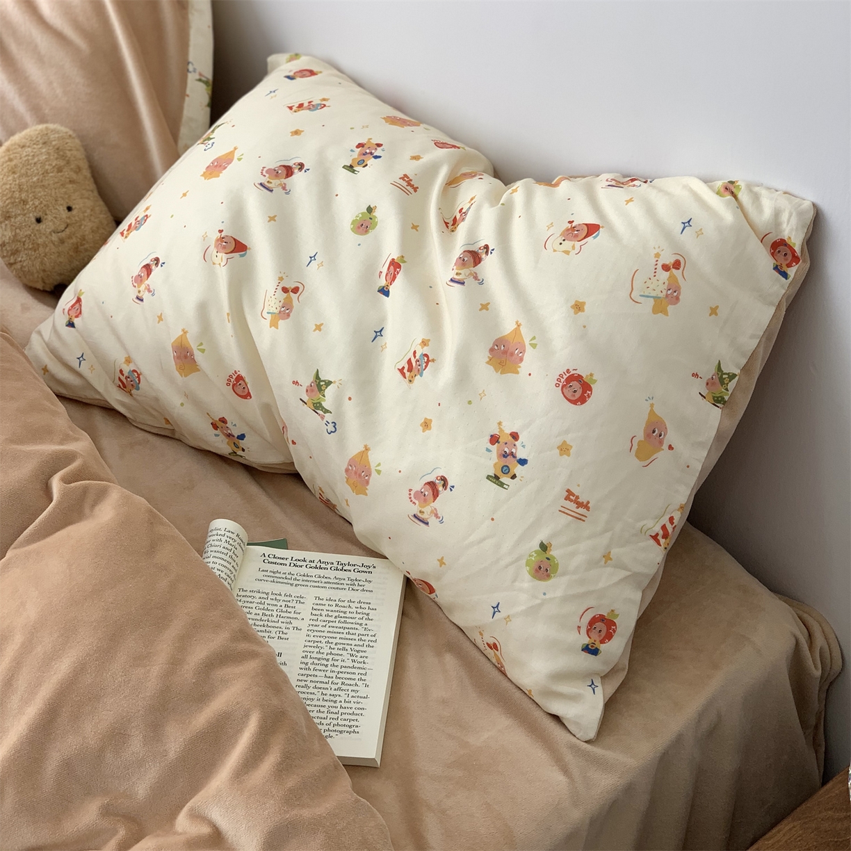 91家纺网 家纺一手货源 找家纺 源启生活 2025新款棉加绒套件四件套 星星魔法