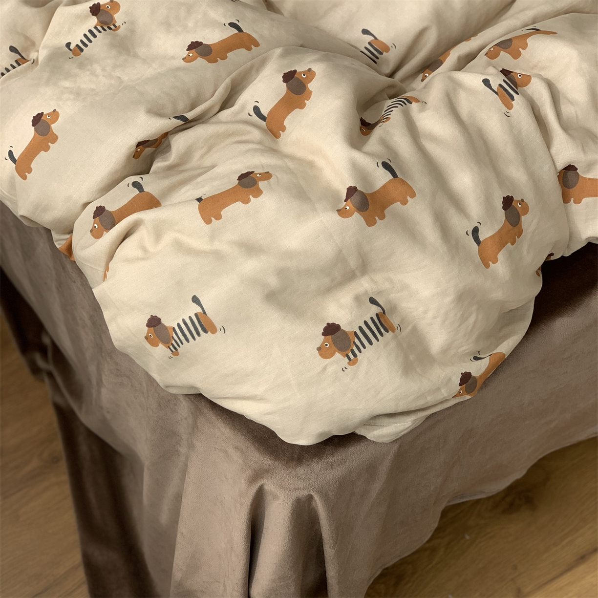 91家纺网 家纺一手货源 找家纺 源启生活 2025新款棉加绒套件四件套 修修狗