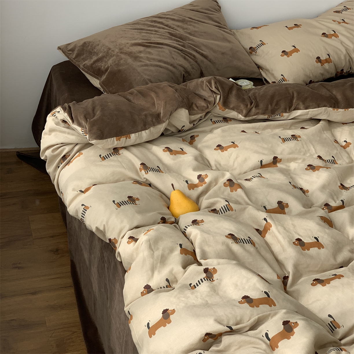 91家纺网 家纺一手货源 找家纺 源启生活 2025新款棉加绒套件四件套 修修狗