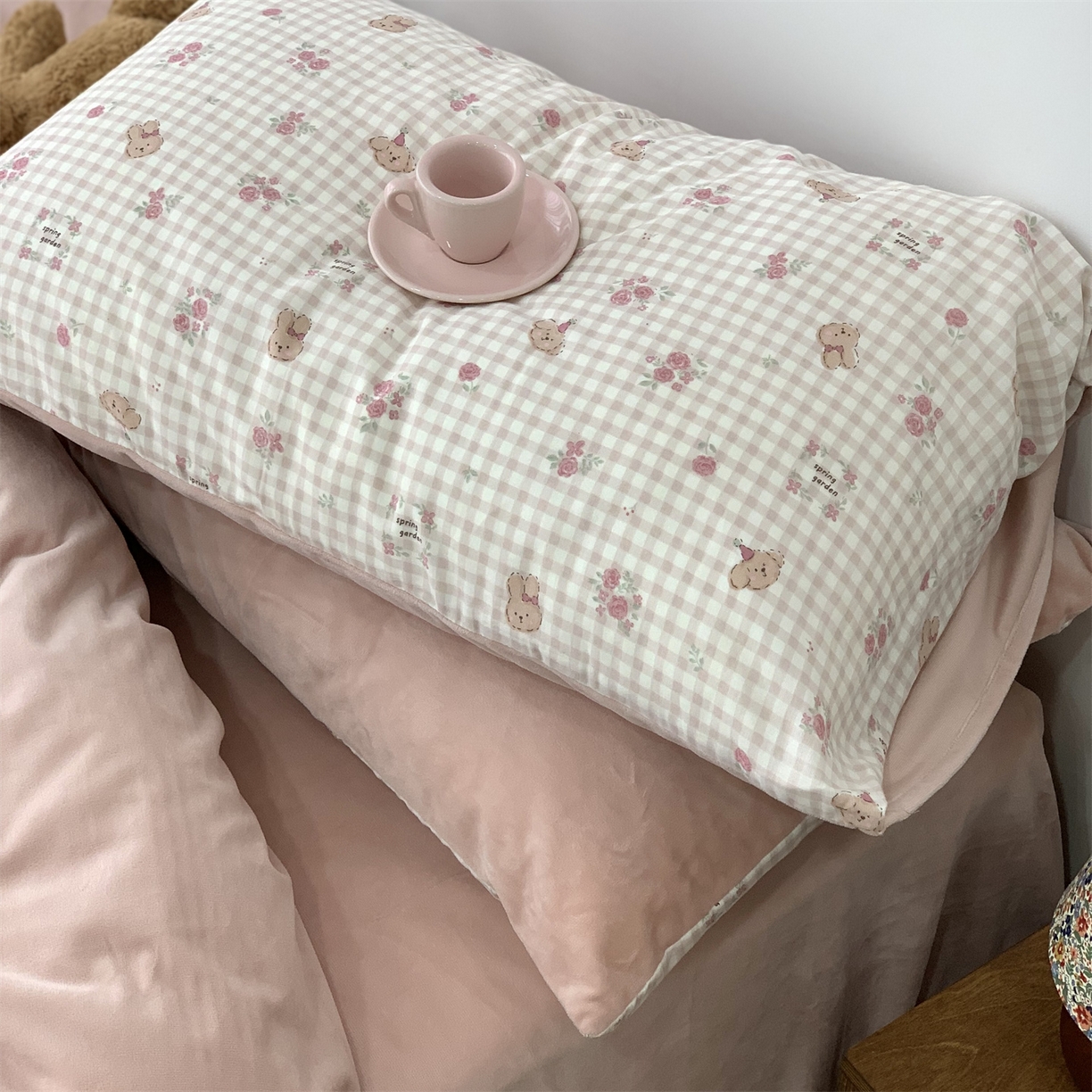 91家纺网 家纺一手货源 找家纺 源启生活 2025新款棉加绒套件四件套 珍妮