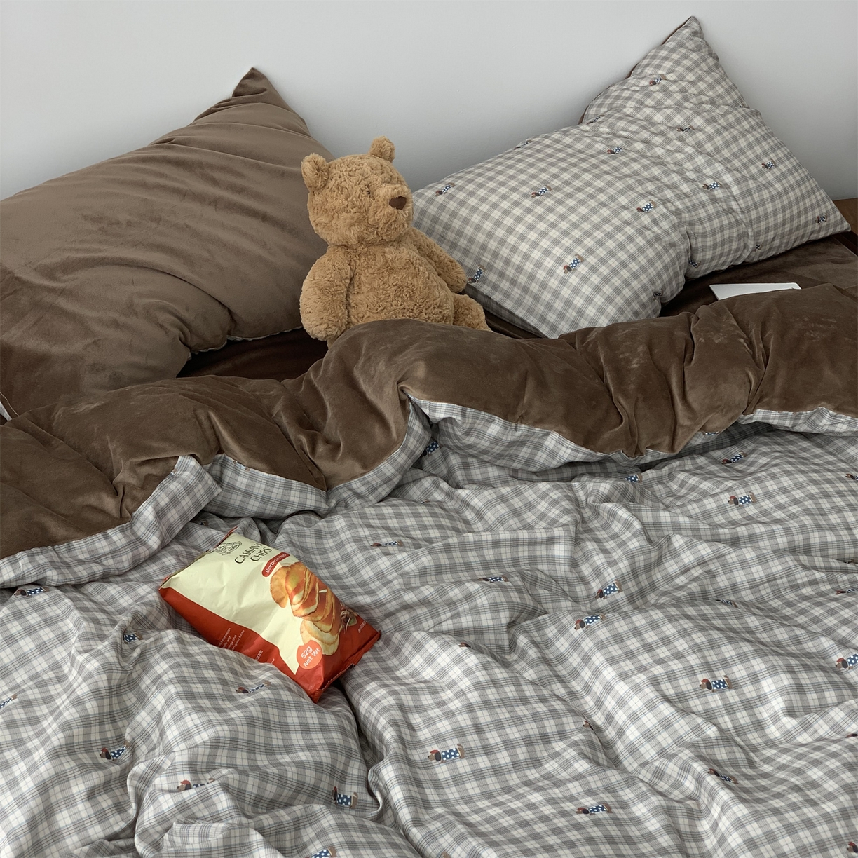 91家纺网 家纺一手货源 找家纺 源启生活 2025新款棉加绒套件四件套 乐野