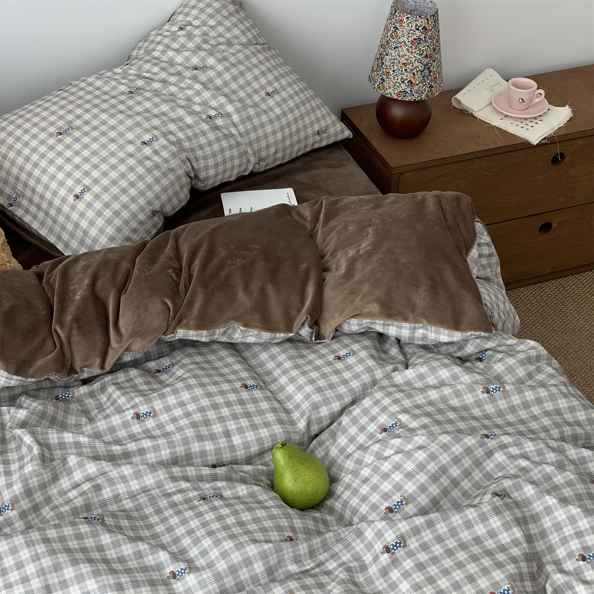 91家纺网 家纺一手货源 找家纺 源启生活 2025新款棉加绒套件四件套 乐野