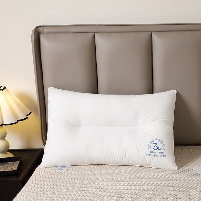 91家纺网 家纺一手货源 找家纺 （总）梵希良品家纺 2025新款纯棉枕芯三防家用可水洗枕头防水防污渍护颈椎助睡眠学生成人枕头