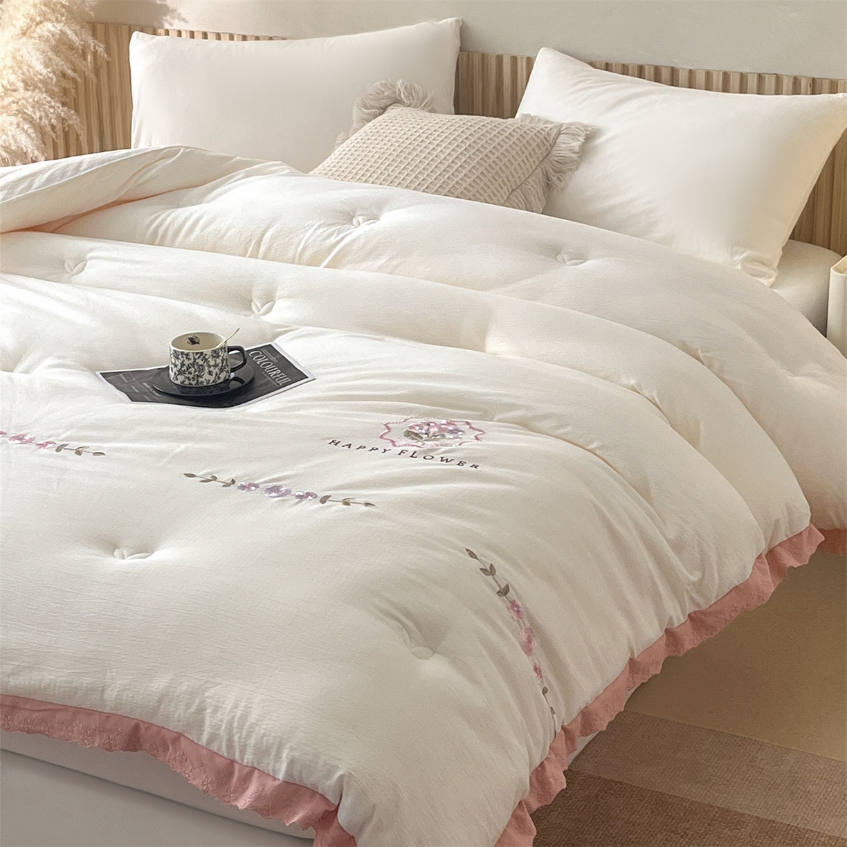 （总）宝士康家纺 2025新品 10A抗菌尤里绣花冬被被芯 外贸/跨境