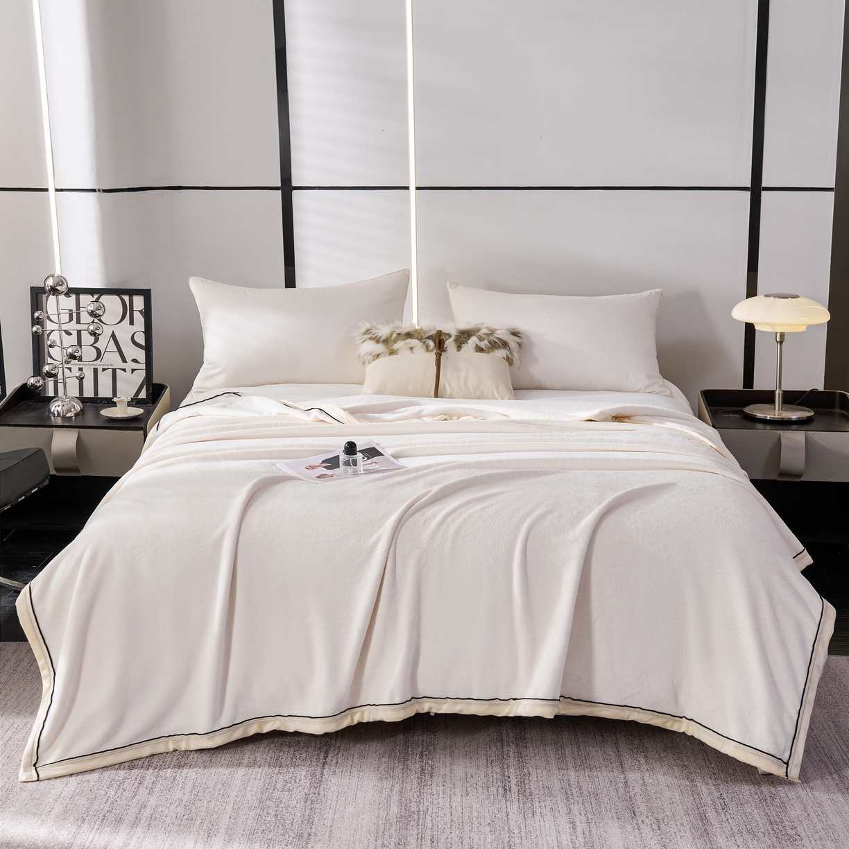 91家纺网 家纺一手货源 找家纺 （总）馨米莱家纺 2025新款全消光牛奶绒毛毯