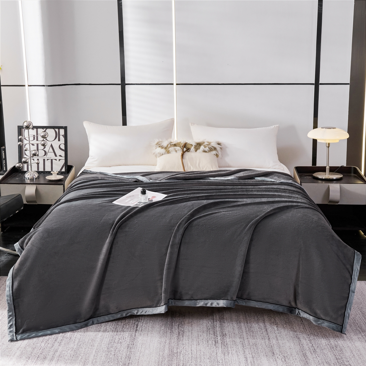 91家纺网 家纺一手货源 找家纺 （总）馨米莱家纺 2025新款全消光牛奶绒毛毯