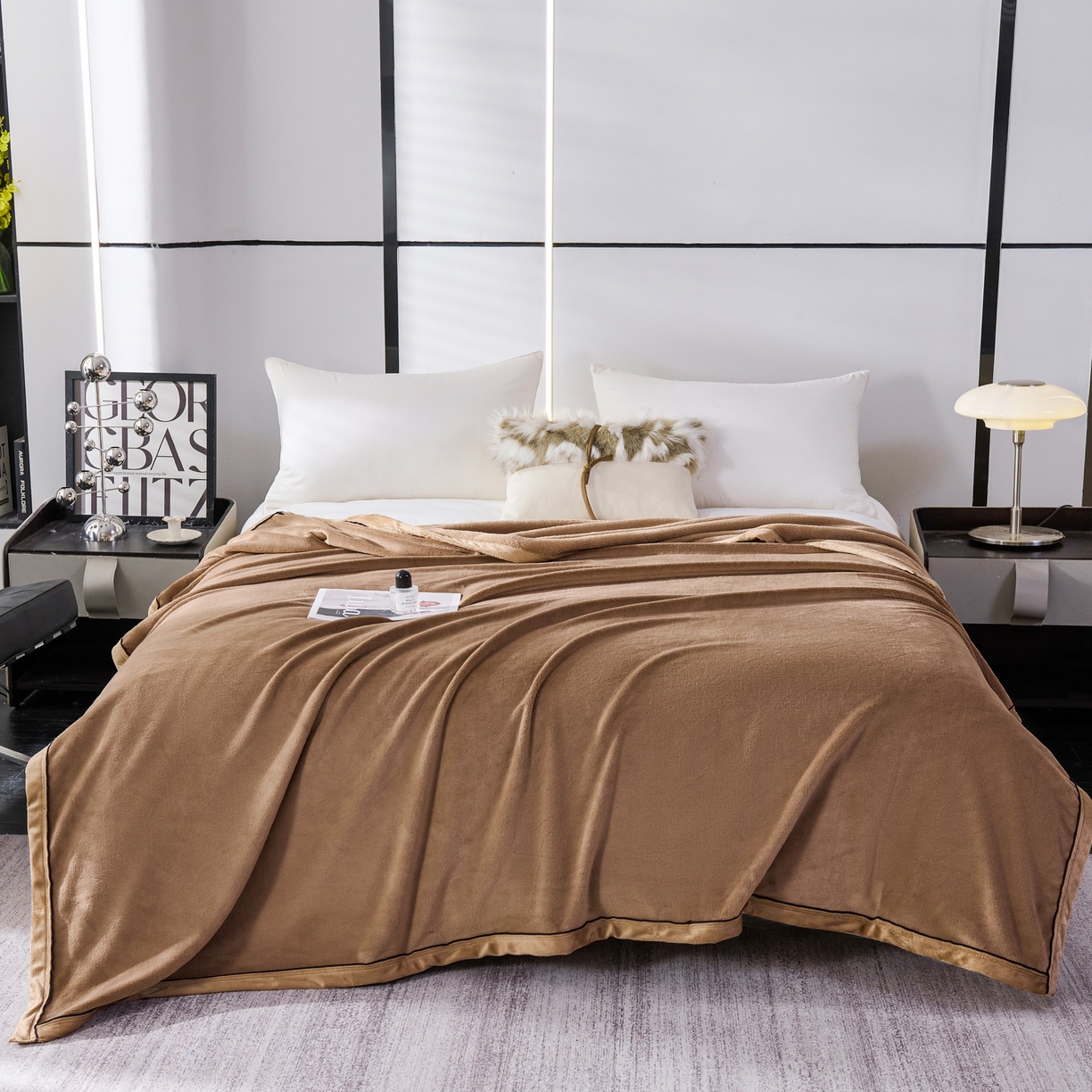 91家纺网 家纺一手货源 找家纺 （总）馨米莱家纺 2025新款全消光牛奶绒毛毯