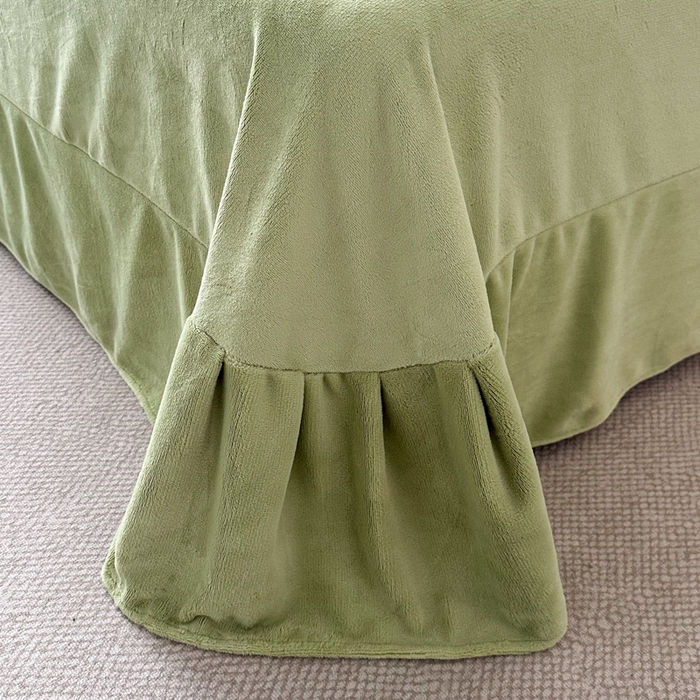 91家纺网 家纺一手货源 找家纺 诺梵家纺 2025新款暗合大版数码印花四件套 画春山-绿