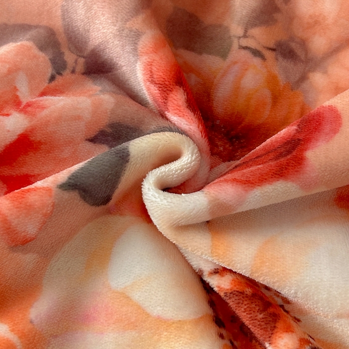 91家纺网 家纺一手货源 找家纺 诺梵家纺 2025新款暗合大版数码印花四件套 念花溪