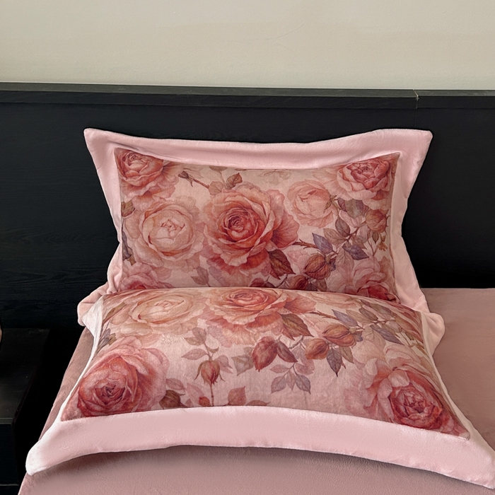 91家纺网 家纺一手货源 找家纺 诺梵家纺 2025新款暗合大版数码印花四件套 秋芜眠