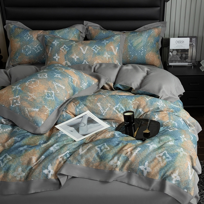 91家纺网 家纺一手货源 找家纺 （总）栩裕纺织 2025新款艾康阳绒数码印花四件套