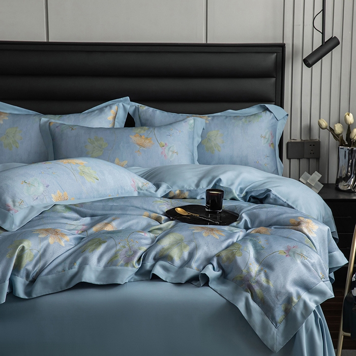 91家纺网 家纺一手货源 找家纺 栩裕纺织 2025新款艾康阳绒数码印花四件套 曼荷