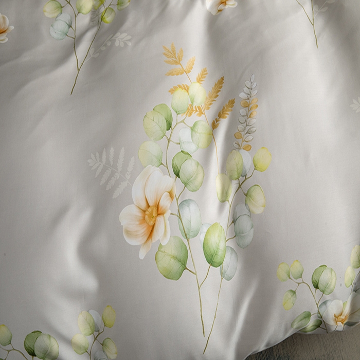 91家纺网 家纺一手货源 找家纺 栩裕纺织 2025新款艾康阳绒数码印花四件套 叶语柔情