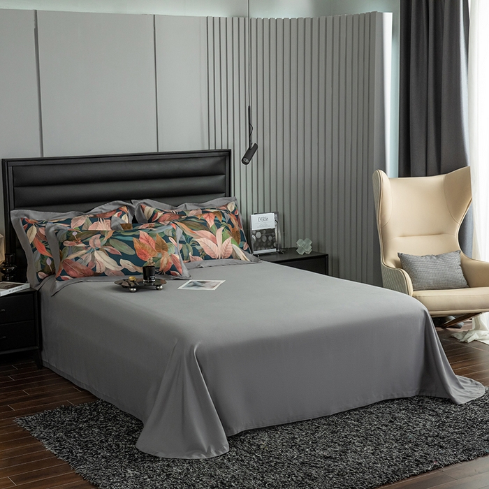 91家纺网 家纺一手货源 找家纺 栩裕纺织 2025新款艾康阳绒数码印花四件套 丛草集