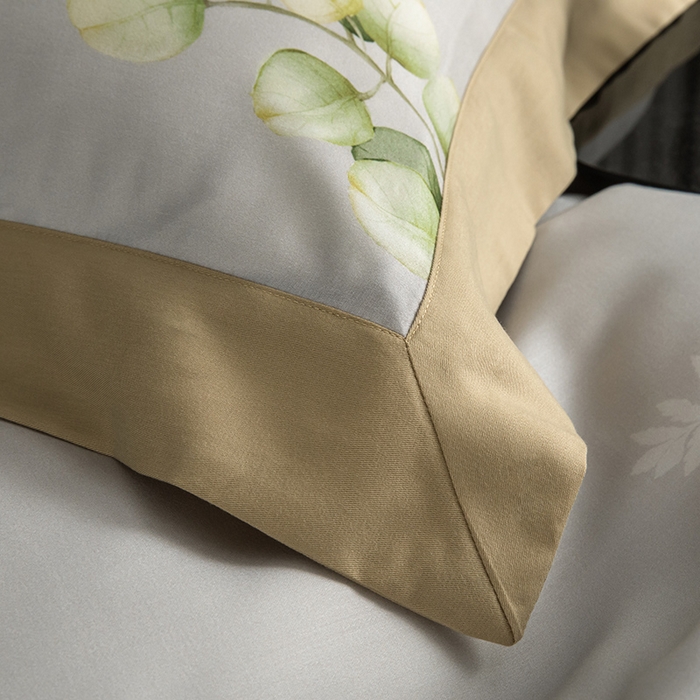 91家纺网 家纺一手货源 找家纺 栩裕纺织 2025新款艾康阳绒数码印花四件套 叶语柔情