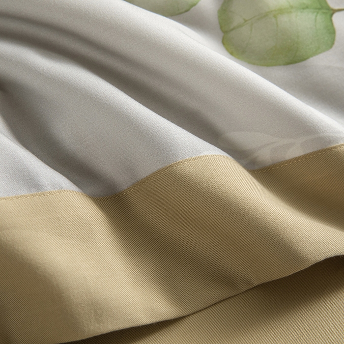 91家纺网 家纺一手货源 找家纺 栩裕纺织 2025新款艾康阳绒数码印花四件套 叶语柔情