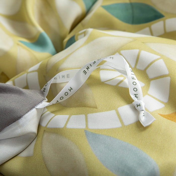 91家纺网 家纺一手货源 找家纺 栩裕纺织 2025新款艾康阳绒数码印花四件套 微光