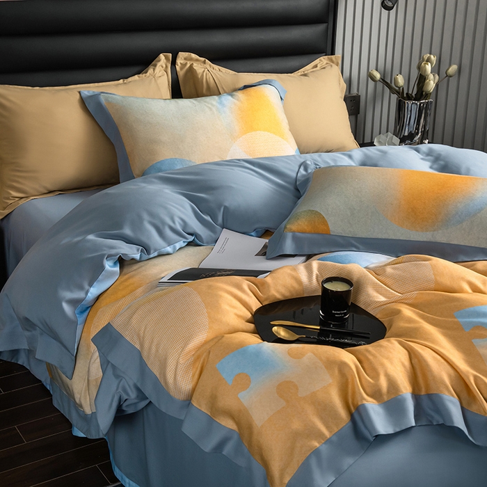 91家纺网 家纺一手货源 找家纺 栩裕纺织 2025新款艾康阳绒数码印花四件套 魔力奇迹