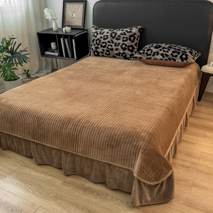 91家纺网 家纺一手货源 找家纺 （总）乐窝家纺仓储 2025新款加厚保暖兔毛绒牛奶绒单品枕套单件枕头套-美拉德系列