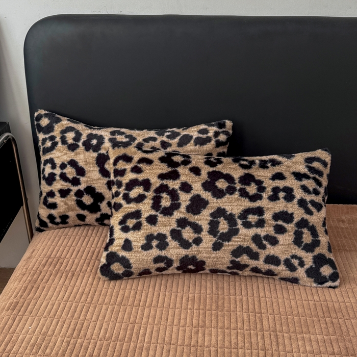 91家纺网 家纺一手货源 找家纺 （总）乐窝家纺仓储 2025新款加厚保暖兔毛绒牛奶绒单品枕套单件枕头套-美拉德系列