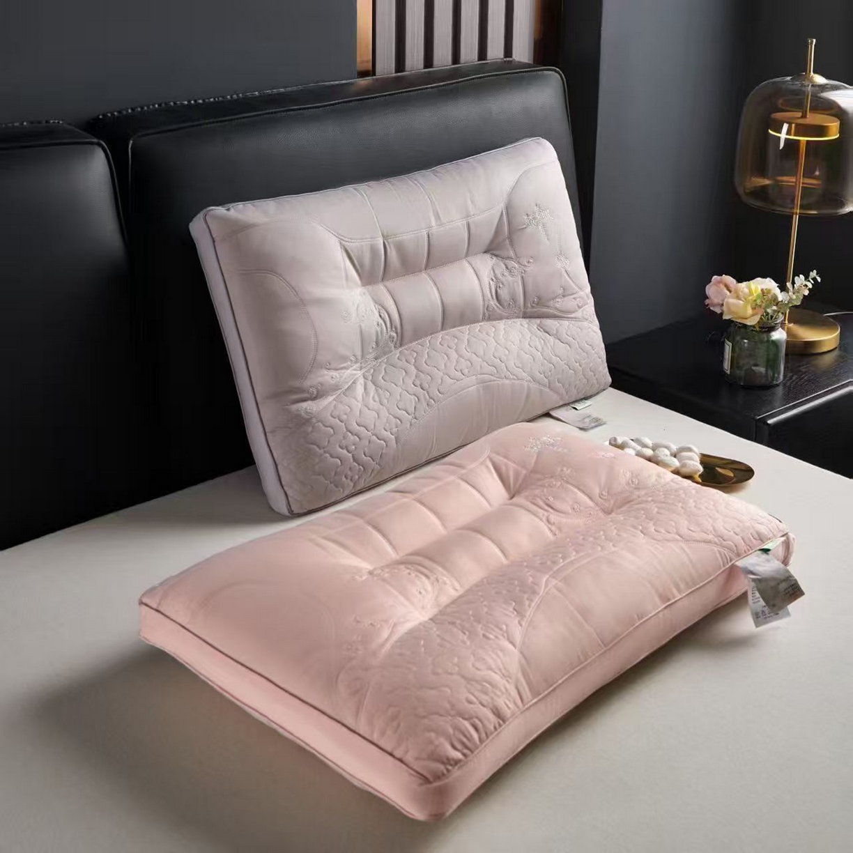 91家纺网 家纺一手货源 找家纺 （总）剑桥枕业 2025新款健康羽丝定型枕芯 剑桥枕业新品促销款式枕头