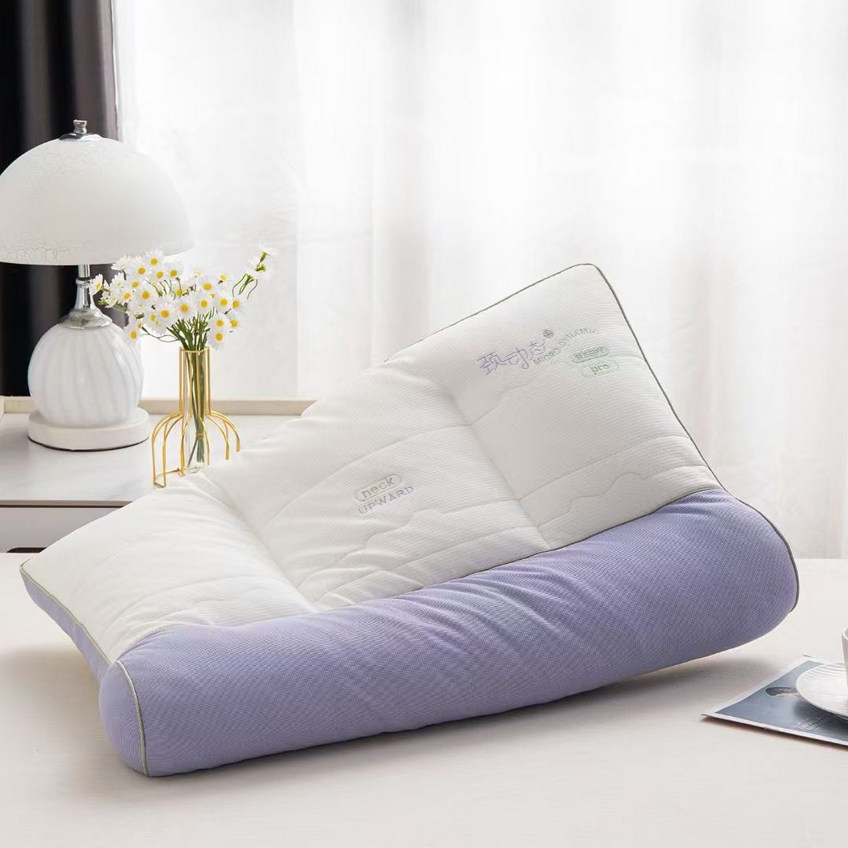 91家纺网 家纺一手货源 找家纺 （总）剑桥枕业 2025新款颈动态羽丝定型枕芯 剑桥枕业新品促销款式枕头