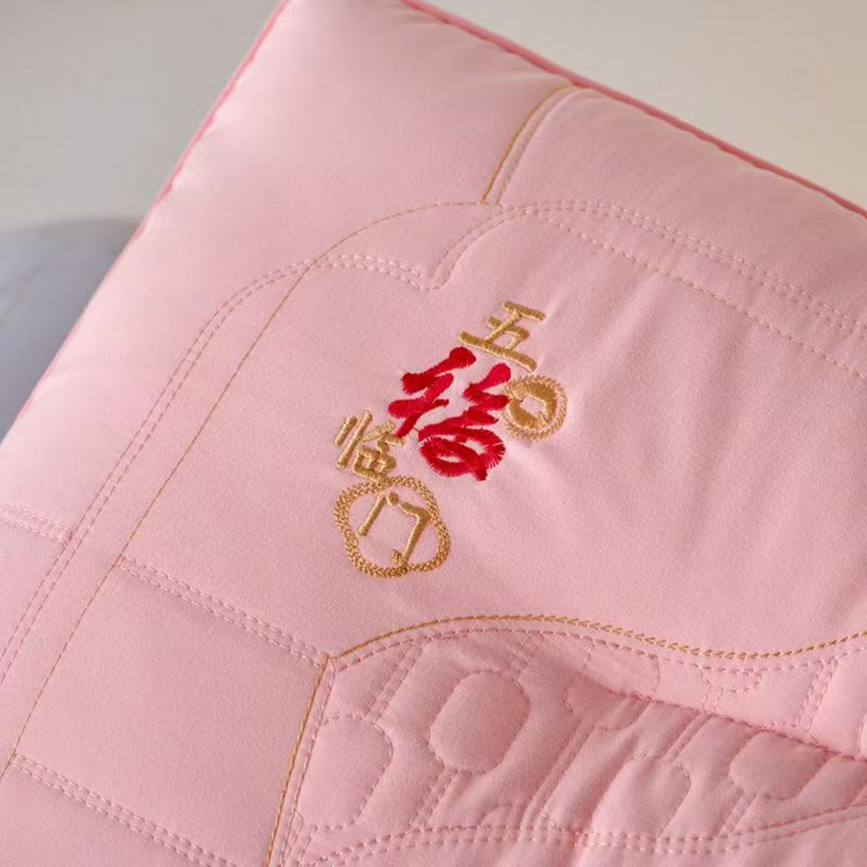 91家纺网 家纺一手货源 找家纺 （总）剑桥枕业 2025新款五福临门羽丝定型枕芯  剑桥枕业新品促销款式枕头