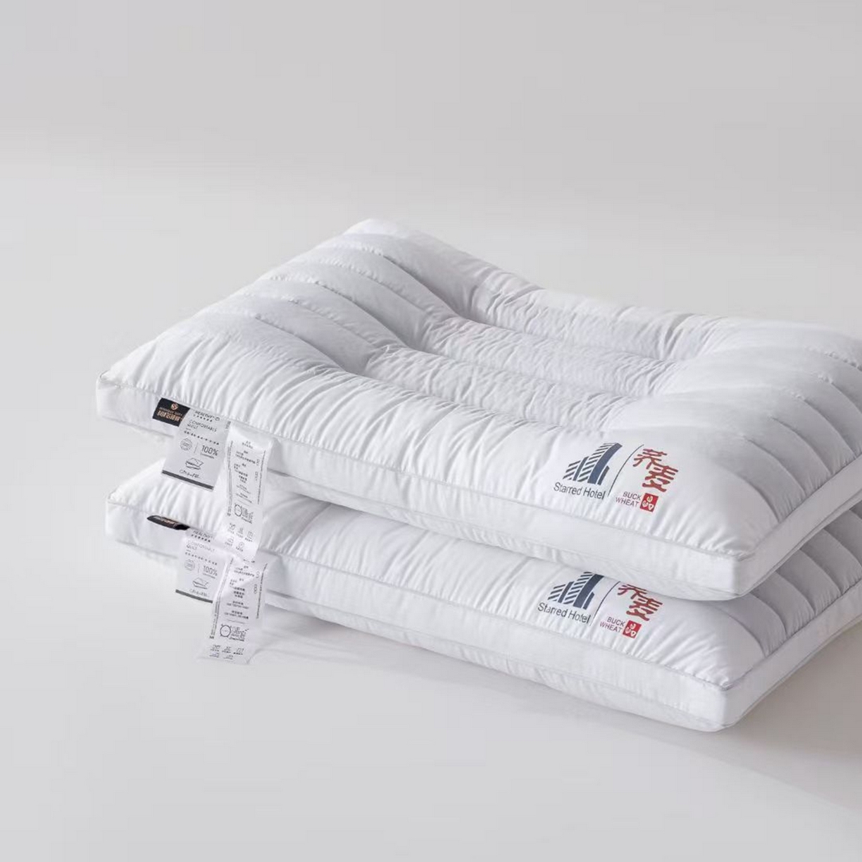 91家纺网 家纺一手货源 找家纺 （总）剑桥枕业 2025新款星级酒店荞麦定型羽丝枕芯 剑桥枕业新品高端款式好枕头