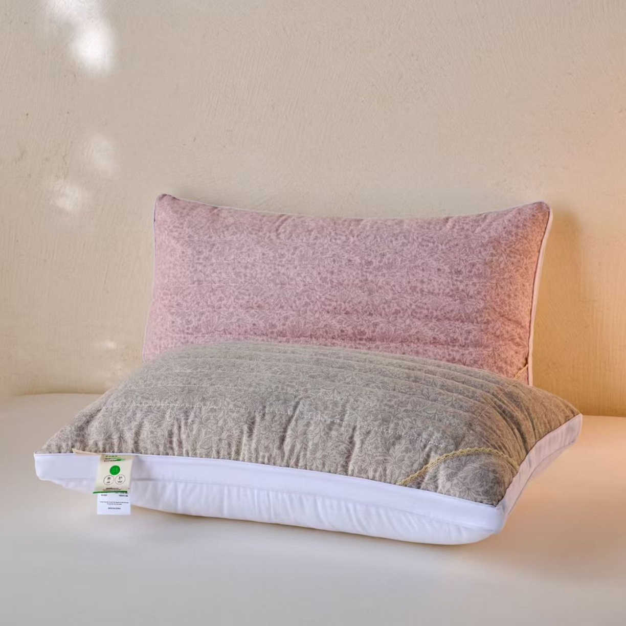 91家纺网 家纺一手货源 找家纺 （总）剑桥枕业 2025新款印花立体12味助眠安神羽丝枕芯 剑桥枕业新品促销款式枕头