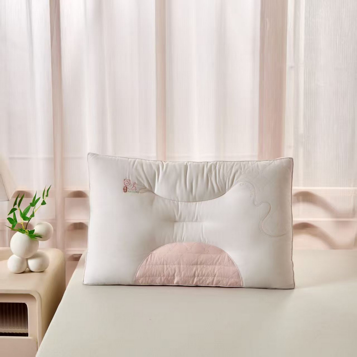 91家纺网 家纺一手货源 找家纺 （总）剑桥枕业 2025新款自然好梦羽丝定型枕芯 剑桥枕业新品促销款式枕头