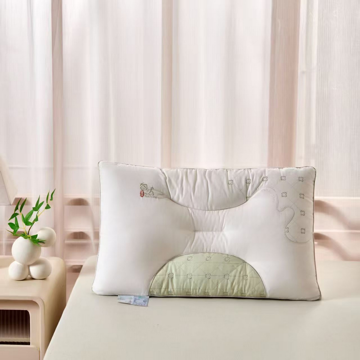 91家纺网 家纺一手货源 找家纺 （总）剑桥枕业 2025新款自然好梦羽丝定型枕芯 剑桥枕业新品促销款式枕头