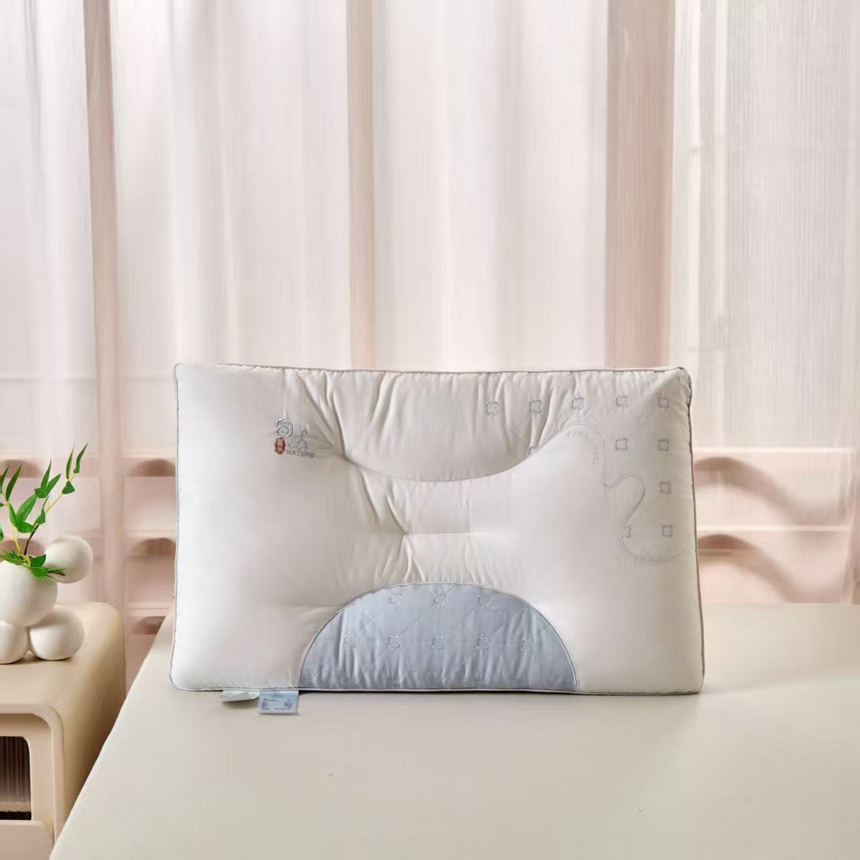 91家纺网 家纺一手货源 找家纺 （总）剑桥枕业 2025新款自然好梦羽丝定型枕芯 剑桥枕业新品促销款式枕头