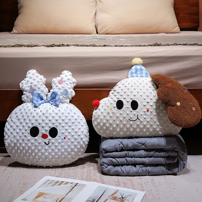 91家纺网 家纺一手货源 找家纺 （总）仟亿莱 2025新款泡泡绒大头系列抱枕被