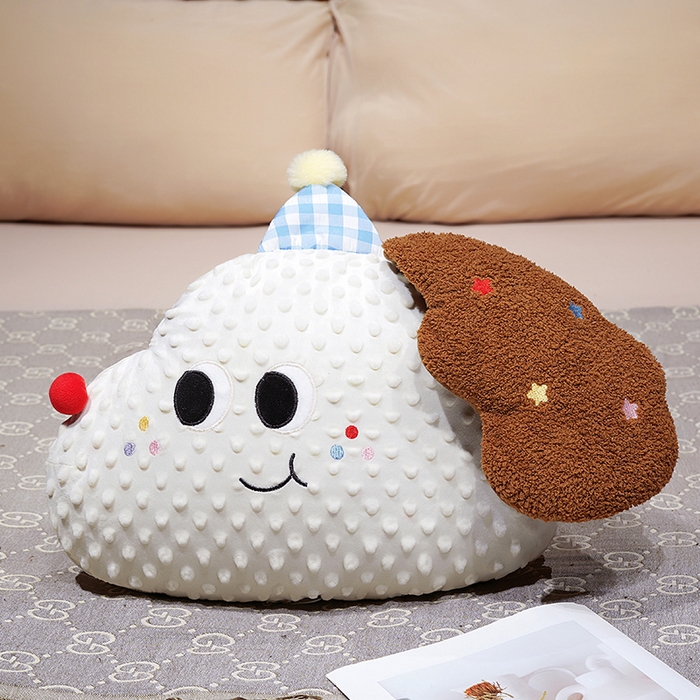 仟亿莱 2025新款泡泡绒大头系列抱枕被 大头长耳狗