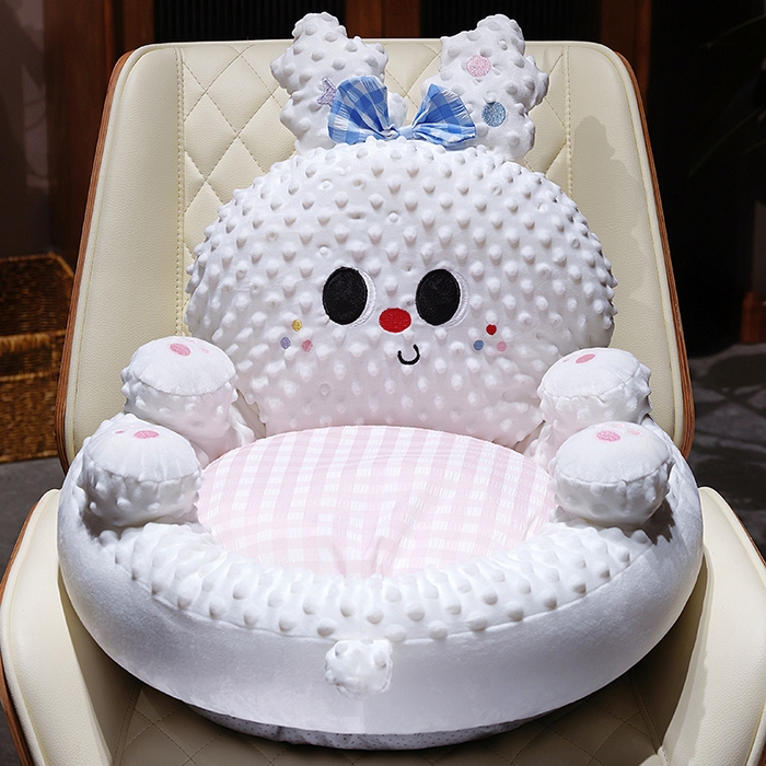 91家纺网 家纺一手货源 找家纺 仟亿莱 2025新款泡泡绒治愈系翻肚蒲团坐垫 翻肚蝴蝶小兔