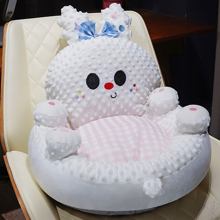 91家纺网 家纺一手货源 找家纺 仟亿莱 2025新款泡泡绒治愈系翻肚蒲团坐垫 翻肚蝴蝶小兔