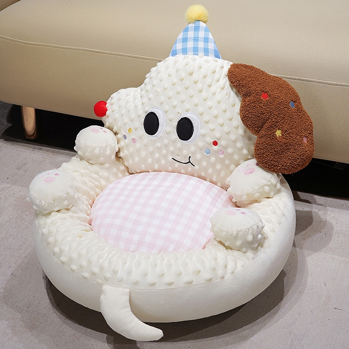 仟亿莱 2025新款泡泡绒治愈系翻肚蒲团坐垫 翻肚长耳狗