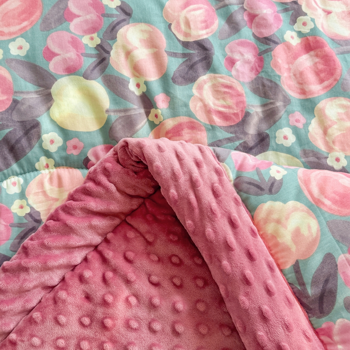 91家纺网 家纺一手货源 找家纺 黛妮雅2025新款全棉豆豆绒春秋被学生单双人被子被芯冬被（提供买家秀）花香丽影