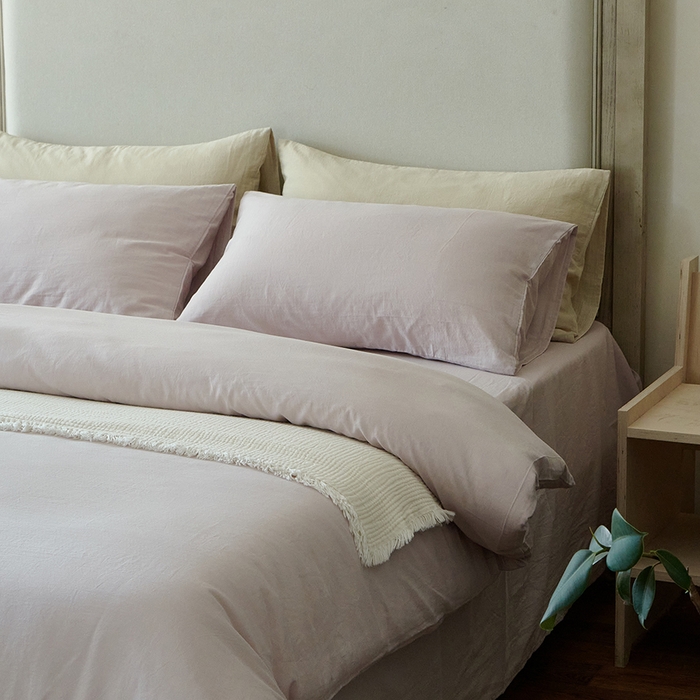 91家纺网 家纺一手货源 找家纺 （总）子和家居 2025新款80支高密全棉双层纱四件套-云憩