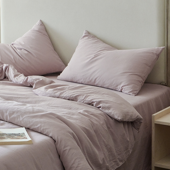 91家纺网 家纺一手货源 找家纺 （总）子和家居 2025新款80支高密全棉双层纱四件套-云憩