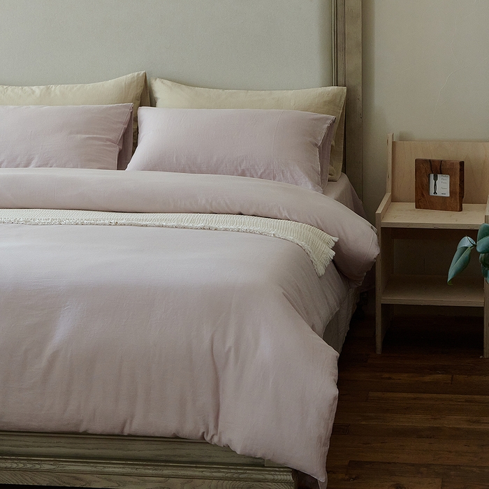 91家纺网 家纺一手货源 找家纺 （总）子和家居 2025新款80支高密全棉双层纱四件套-云憩