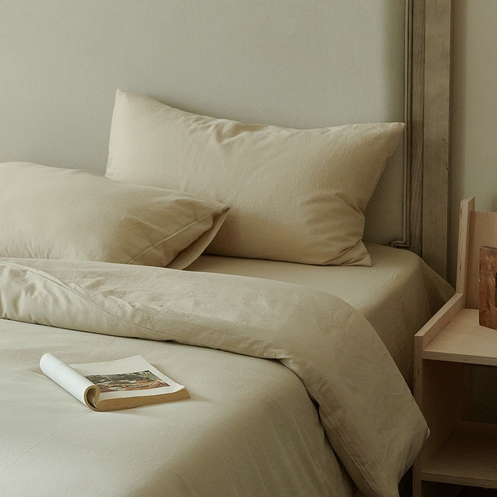 91家纺网 家纺一手货源 找家纺 子和家居 2025新款80支高密全棉双层纱四件套-云憩 云憩-洋乳