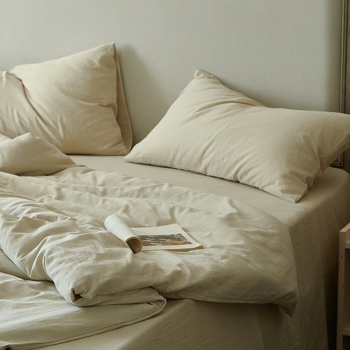 91家纺网 家纺一手货源 找家纺 子和家居 2025新款80支高密全棉双层纱四件套-云憩 云憩-洋乳