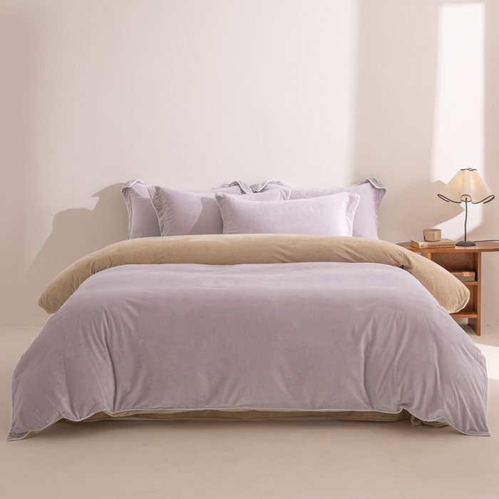 91家纺网 家纺一手货源 找家纺 （总）安力森/诚臻酒店用品 2025新款麻绳婴儿绒四件套 秋冬加厚亲肤保暖卧室床品套件（280克）